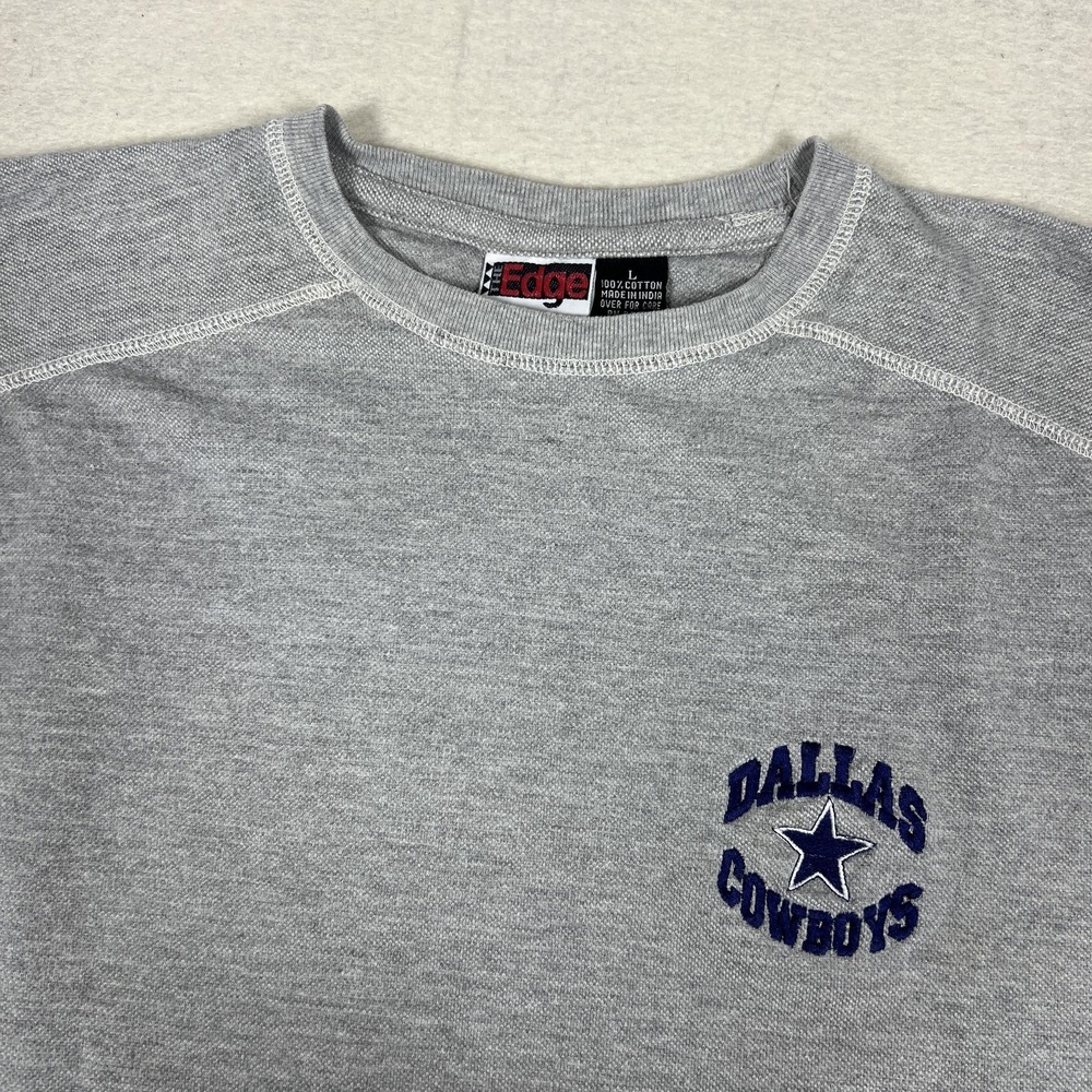 Vintage Dallas Cowboys Shirt Mens Large Gray NFL Football‎ The Edge 1997 90s
